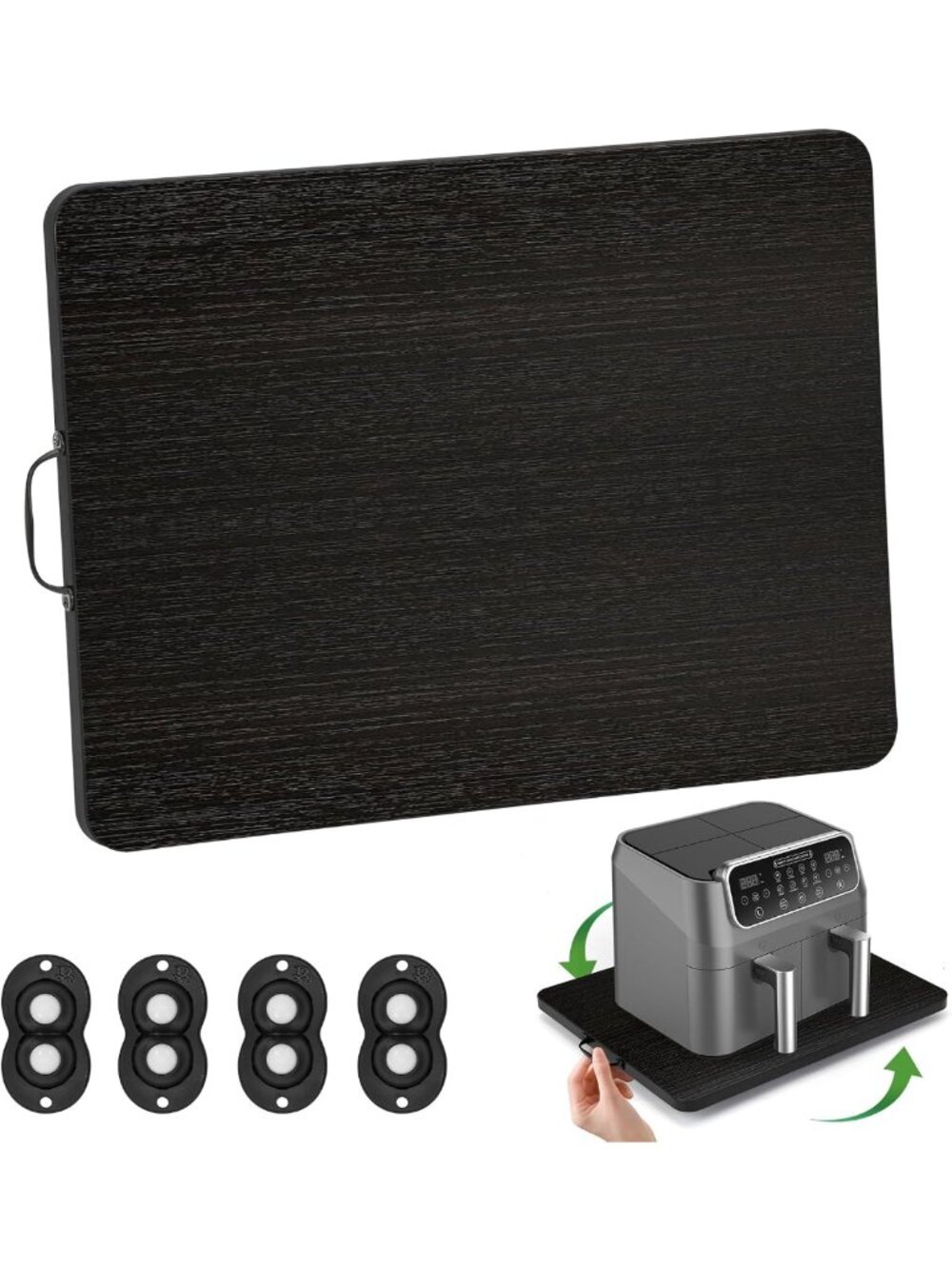 Sliding Tray for Coffee Maker & Appliances - 360° Rolling Countertop Slider